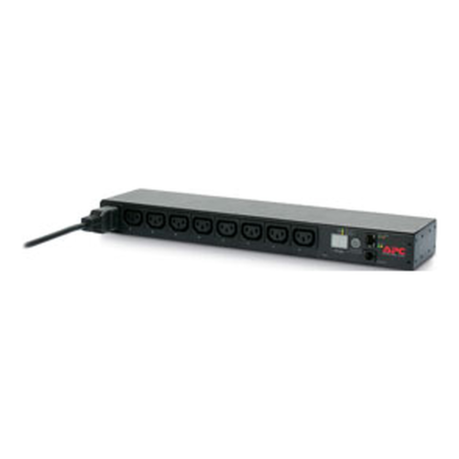 APC NetShelter Switched Rack PDU | AP7921B | 1U, 1PH, 3.7kW 230V 16A or 3.3kW 208V 16A, 8 C13 outlets, C20 cord